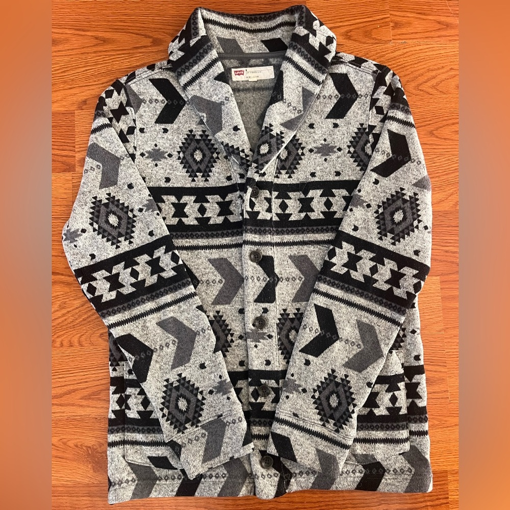 Levi’s Aztec Southwestern Print Sweater Mens Sz M Used Excellent Condition